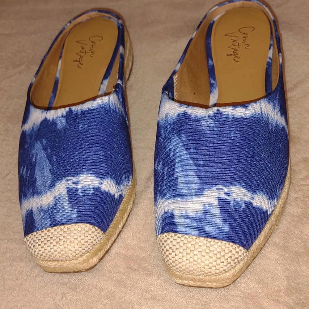 👣CROWN VINTAGE💛 Lonari Espadrille Wedge Mules